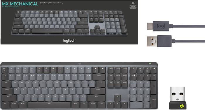Logitech MX Mechanical Wireless Keyboard AZERTY + Logitech MX Master 3S null