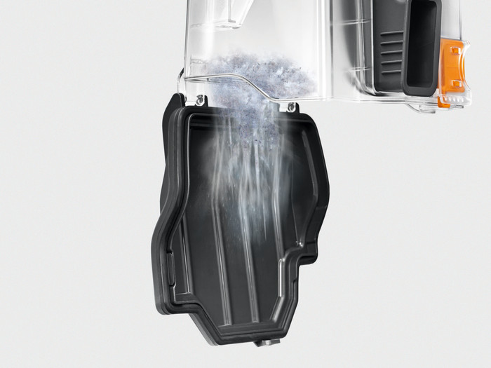 Miele Blizzard CX1 PowerLine Graphite Gray product in use