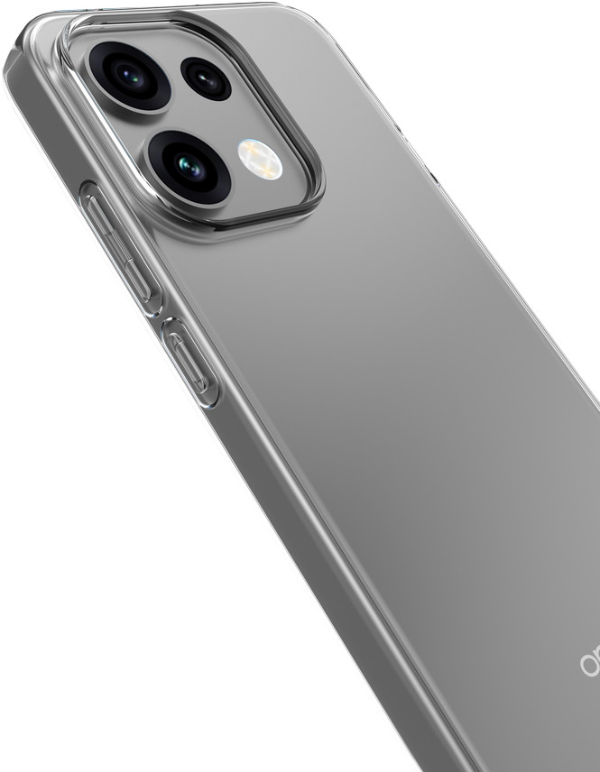 Just in Case Soft Design OPPO Reno16 / Reno16 Pro Back Cover Transparant detail