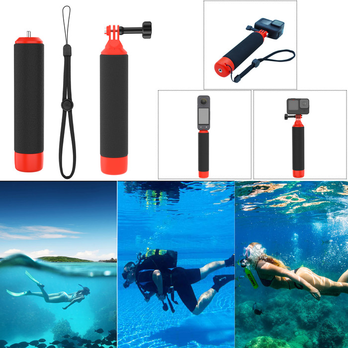 BlueBuilt Floating Handle voor Action Camera's (DJI en GoPro) product in gebruik