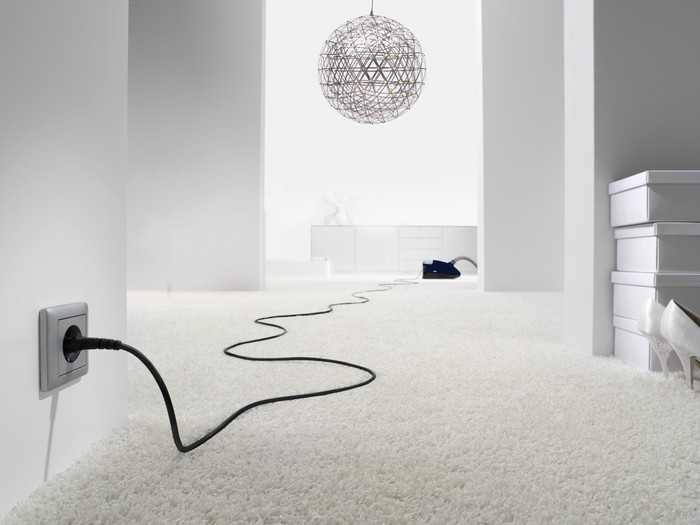 Miele Compact C2 Silence EcoLine Lotus White product in use
