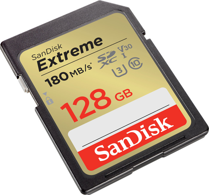 SanDisk SDXC Extreme 128GB 90MB/s voorkant