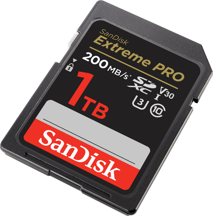 SanDisk SDXC Extreme Pro 1TB 140MB/s front
