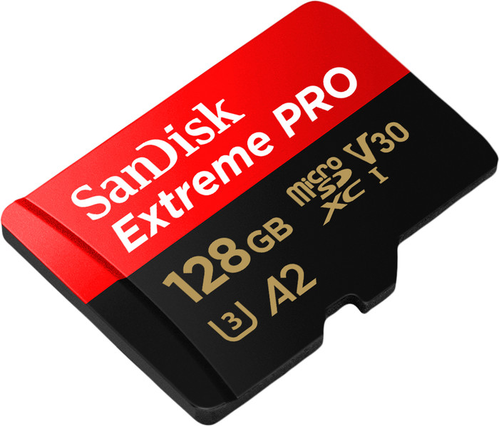 SanDisk MicroSDXC Extreme Pro 128GB 90MB/s voorkant