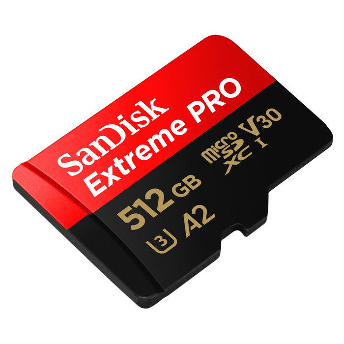 SanDisk MicroSDXC Extreme Pro 512GB 140MB/s voorkant