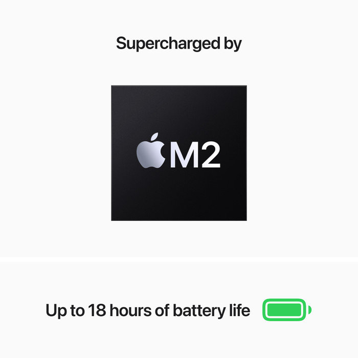 Apple MacBook Air (2022) Apple M2 (8 core CPU/8 core GPU) 16GB/256GB Goud QWERTY visual leverancier