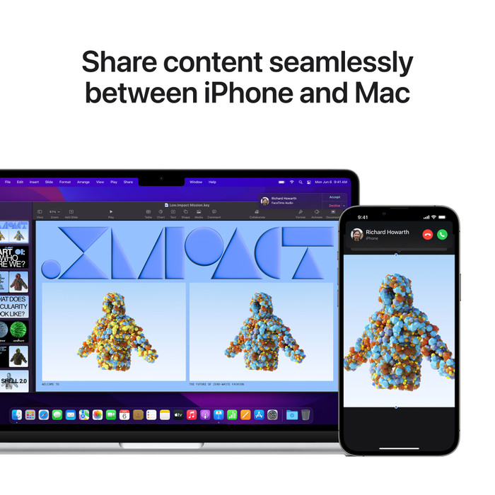 Apple MacBook Air (2022) Apple M2 (8 core CPU/8 core GPU) 16GB/256GB Zilver QWERTY visual leverancier