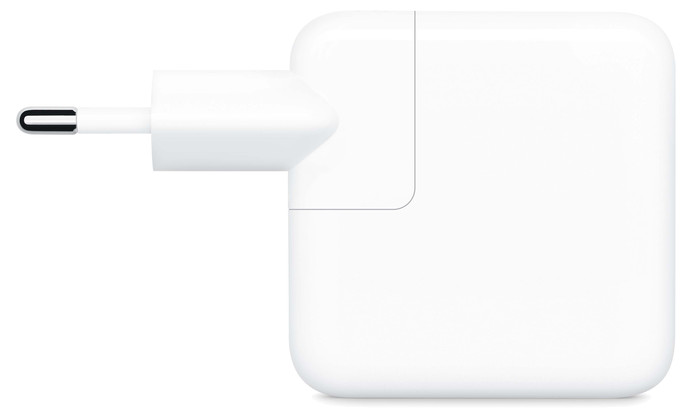 Apple 35W Power Adapter Met 2 Usb C Poorten linkerkant