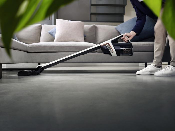 Miele Triflex HX2 Flash Lotuswit product in gebruik