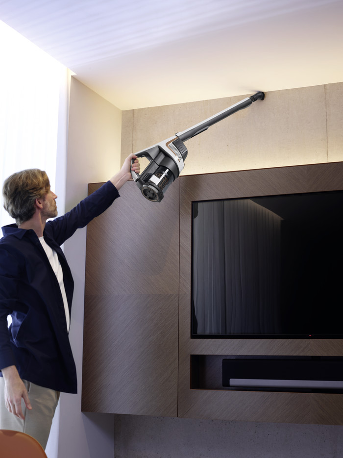 Miele Triflex HX2 Flash Lotuswit product in gebruik