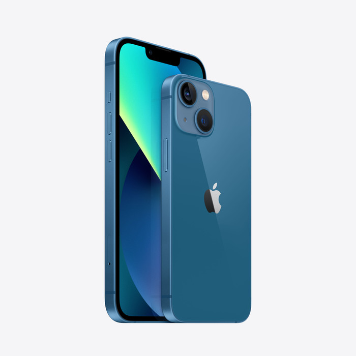 Refurbished iPhone 13 Mini 256GB Blue (As good as new) right side
