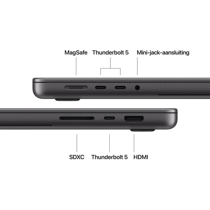 Apple MacBook Pro PROLED 16 inch M5 Max (18 CPU / 40 GPU) 48GB/2TB Zwart QWERTY visual leverancier