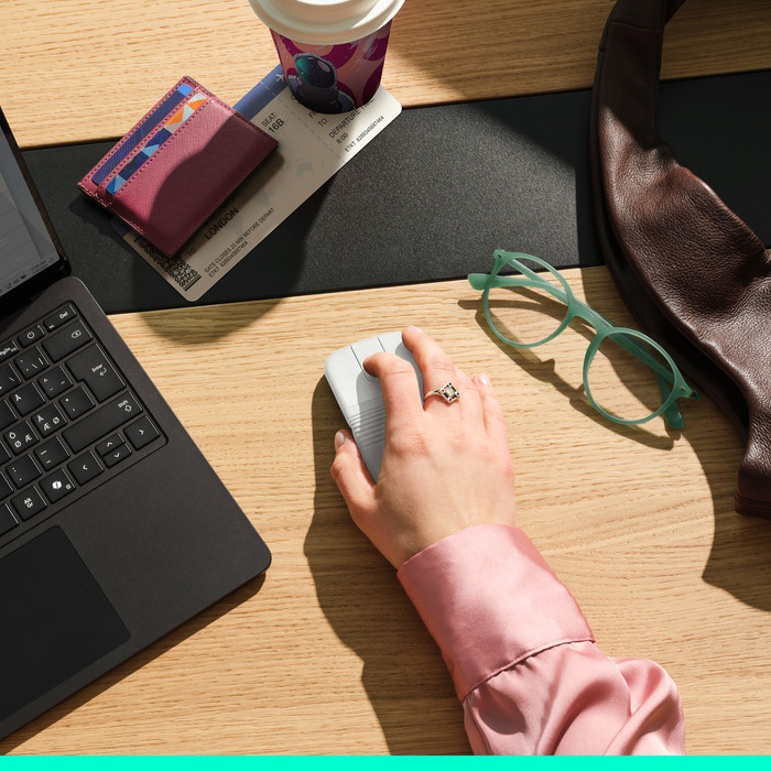 Logitech Mobi Fold Muis Off-White visual leverancier
