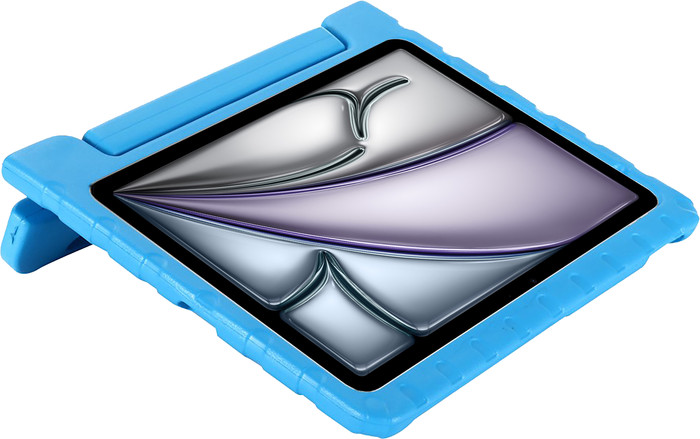 Just in Case iPad Air (2026/2025/2024) Kids Cover Blauw linkerkant