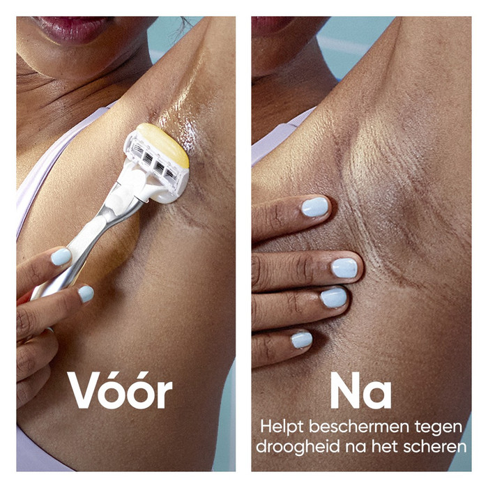 Gillette Venus Pro ComfortGlide Navulmesjes (10 stuks) product in gebruik