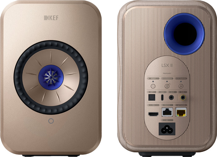 KEF LSX II Creme voorkant