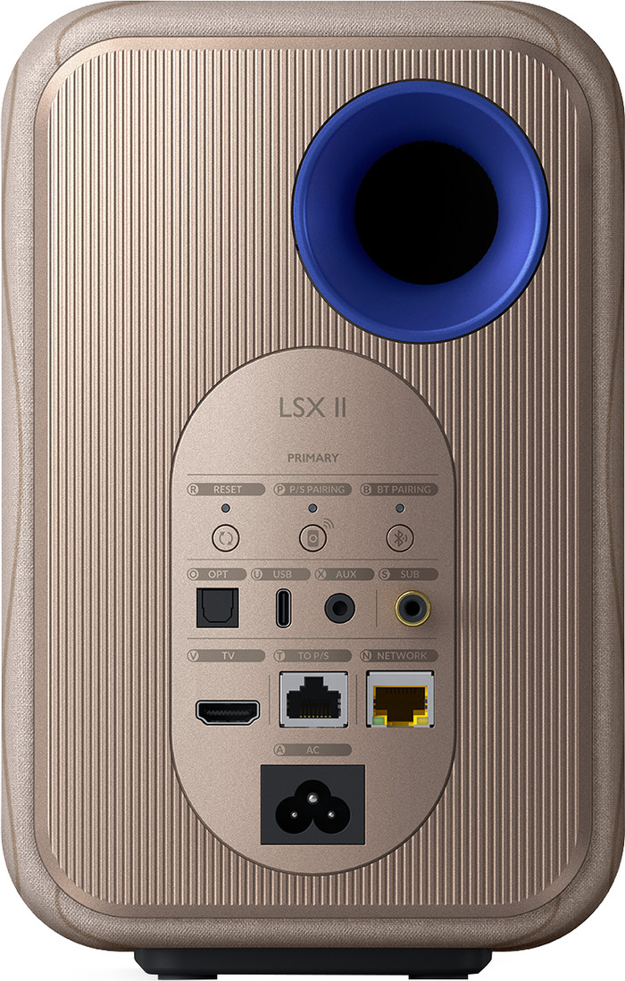 KEF LSX II Creme achterkant