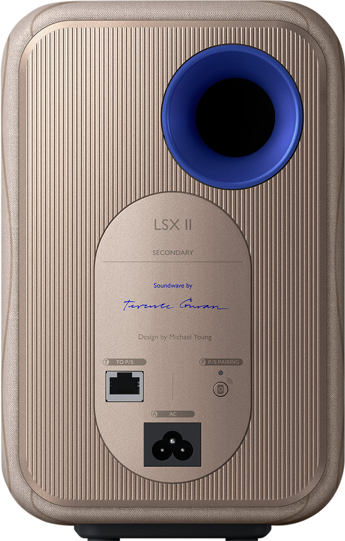 KEF LSX II Creme achterkant