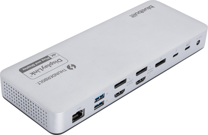 BlueBuilt Thunderbolt 4 Docking Station met DisplayLink achterkant