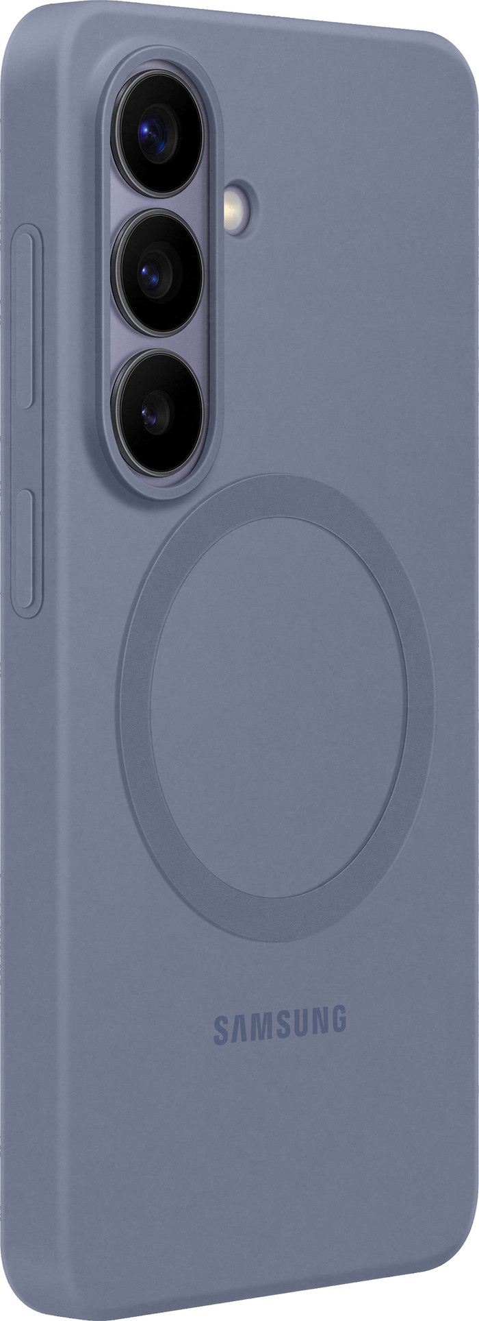 Samsung Galaxy S26 Silicone Back Cover with Magnet Purple right side