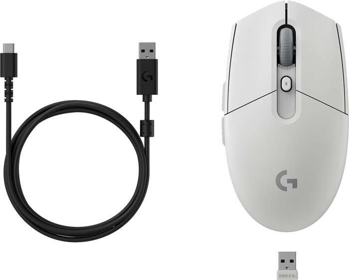 Logitech G305 X SUPERLIGHT Wireless Gaming Mouse White accessory