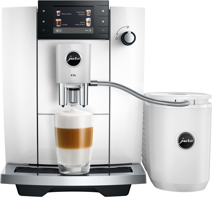 JURA E6 Piano White (ED) voorkant
