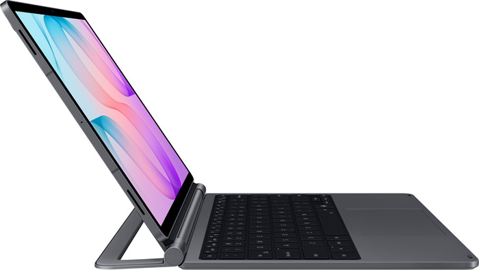 Samsung Galaxy Tab S12 Plus 12,6 inch 256GB Wifi Grijs + Toetsenbord QWERTY linkerkant
