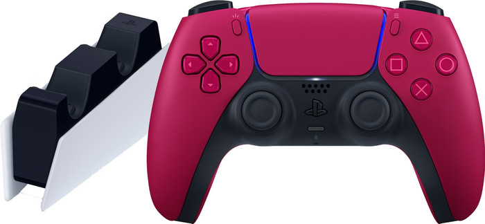 Sony PlayStation 5 DualSense draadloze controller Cosmic Red + oplaadstation Main Image