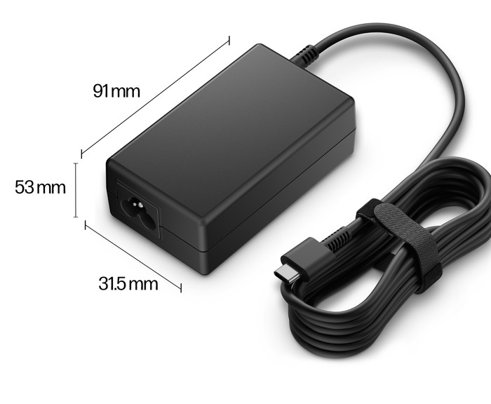 HP 65W GaN Usb C Adapter detail