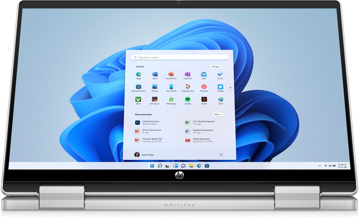 HP Pavilion x360 14-ek0004nb AZERTY front