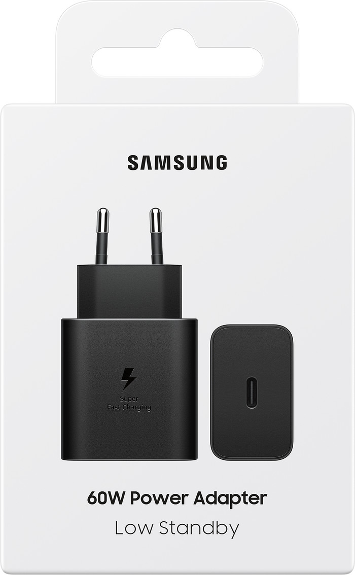 Samsung 60W GaN Usb C Oplader Zwart verpakking