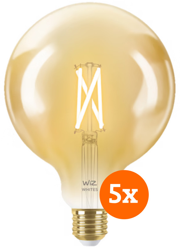 WiZ Smart Filament lamp Globe XL 5-pack  - Warm tot Koelwit Licht - E27 Main Image
