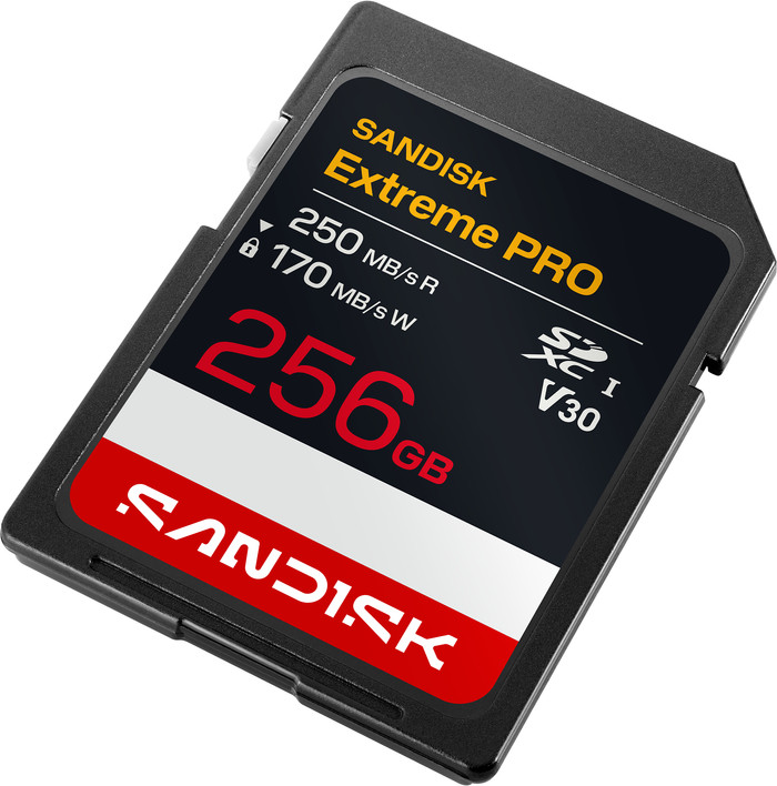 SANDISK Extreme PRO SDXC 256GB 250MB/s voorkant