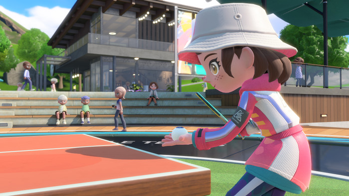 Nintendo Switch 2 + Nintendo Switch Sports Resort product in gebruik