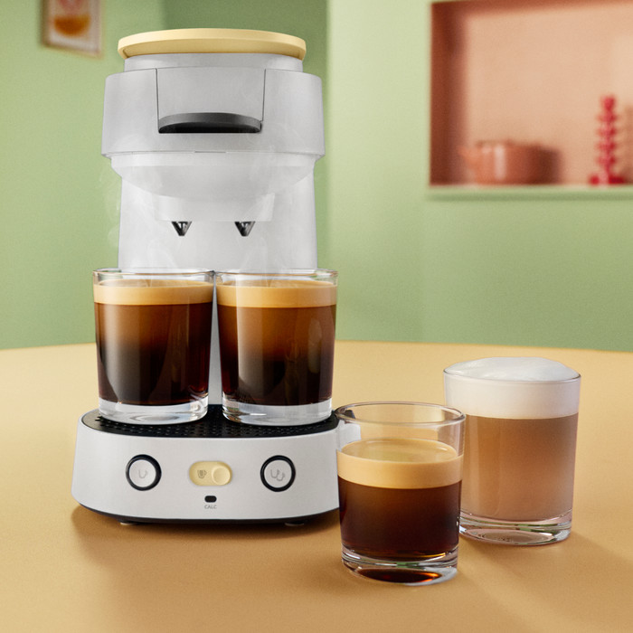 Philips Coffee Pad Machine Senseo Vibe CSA225/50 product in use
