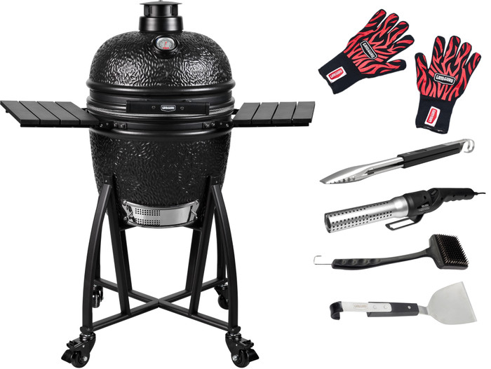 Grill Guru Prime Satin Black Medium Starterspakket Main Image