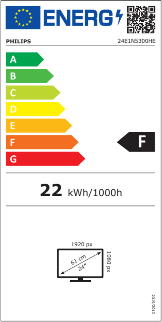 Philips 27E1N5600HE/00 energielabel