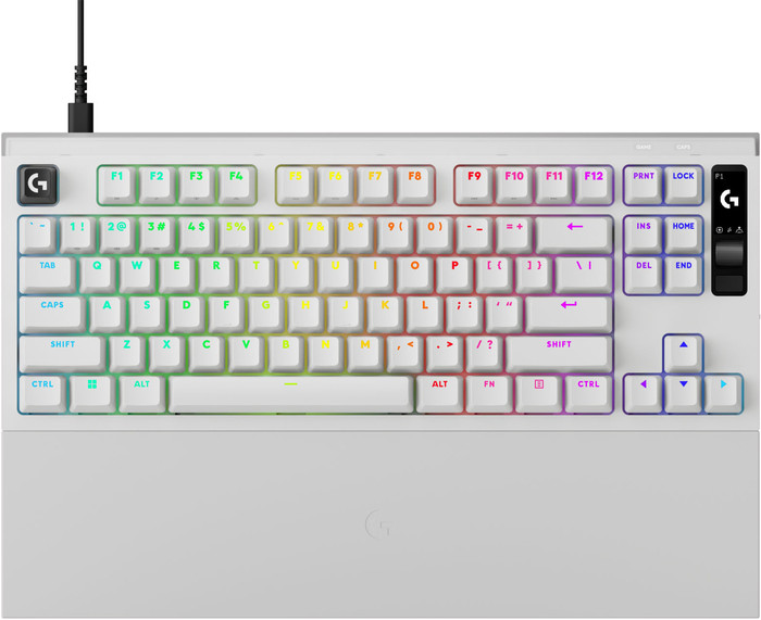 Logitech G PRO X2 RAPID TKL Gaming Toetsenbord Wit Qwerty bovenkant