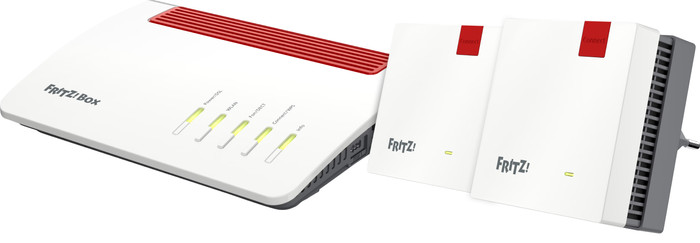 FRITZ!Box 7590 AX + FRITZ!Repeater 1200 AX DSL Duo Pack Main Image