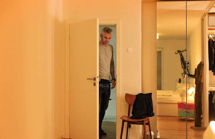 EVE Motion bewegingssensor (Matter) product in gebruik