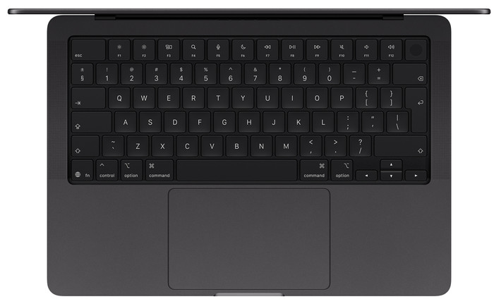 Apple MacBook Pro PROLED 14 inch M5 Pro (18 CPU / 20 GPU) 48GB/1TB Zwart QWERTY bovenkant