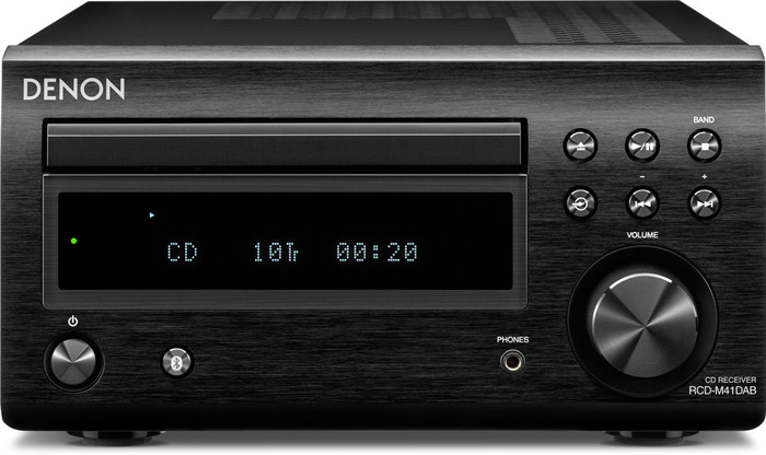Denon D-M41DAB Zwart voorkant