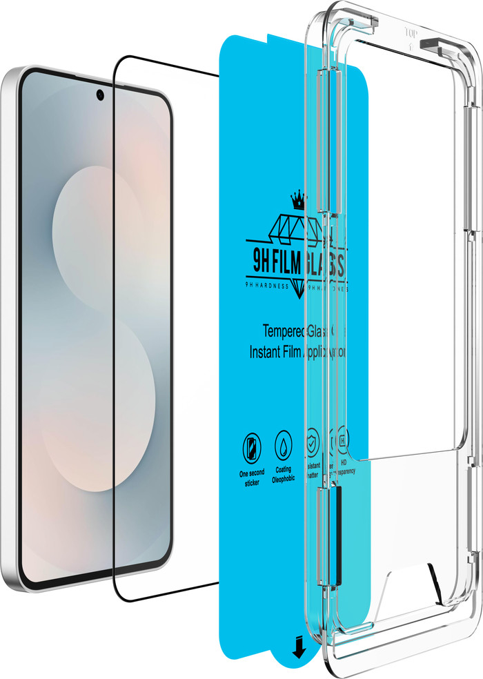 Just In Case Tempered Glass Samsung Galaxy S25 FE Screenprotector linkerkant