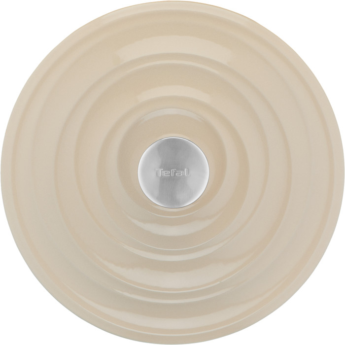 Tefal LOV Low Dutch Oven 28cm Beige top
