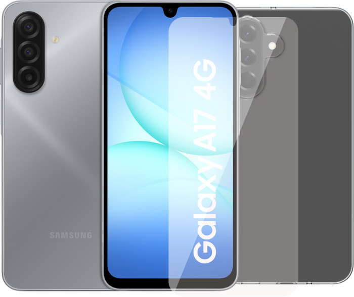 Samsung Galaxy A17 128GB Grijs 4G + Accessoirepakket Main Image