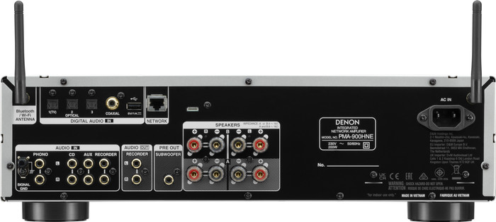 Denon PMA-900HNE Zilver achterkant