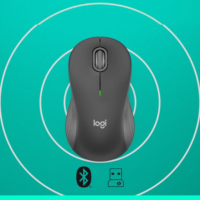 Logitech Signature M550 L Wireless Mouse Black front