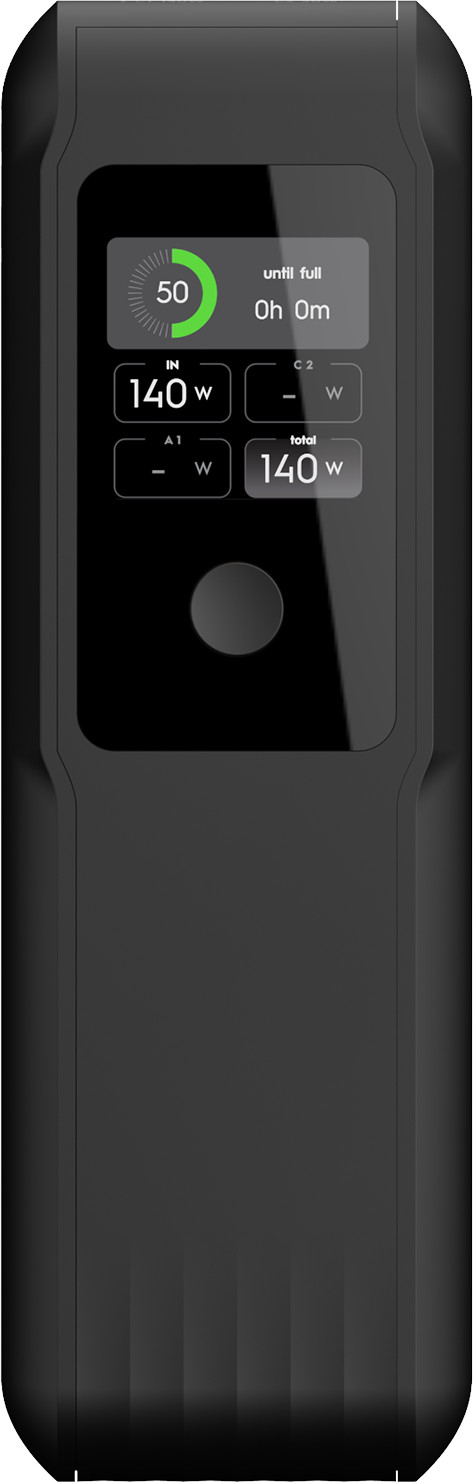 Xtorm NextGen 140W Powerbank 27.000mAh Zwart linkerkant