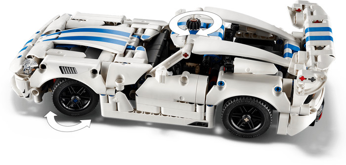 LEGO Technic Dodge Viper GTS-R Sports Car 42234 detail