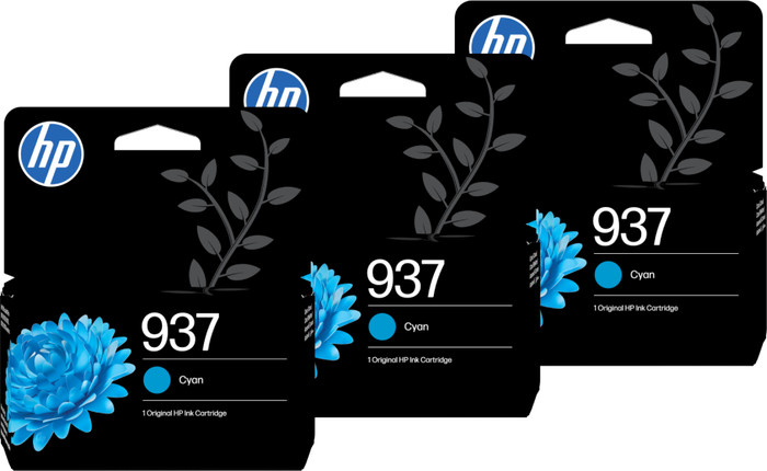 HP 937 Cartridge Cyaan (3 stuks) Main Image